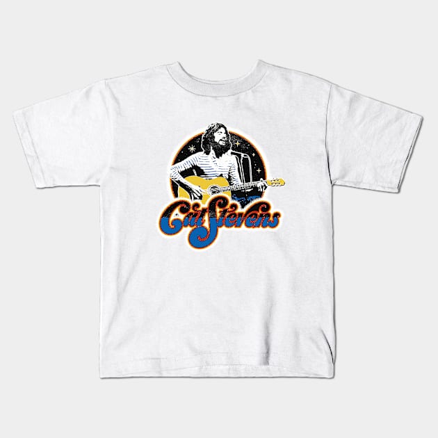 retro stevens Kids T-Shirt by tamansafari prigen